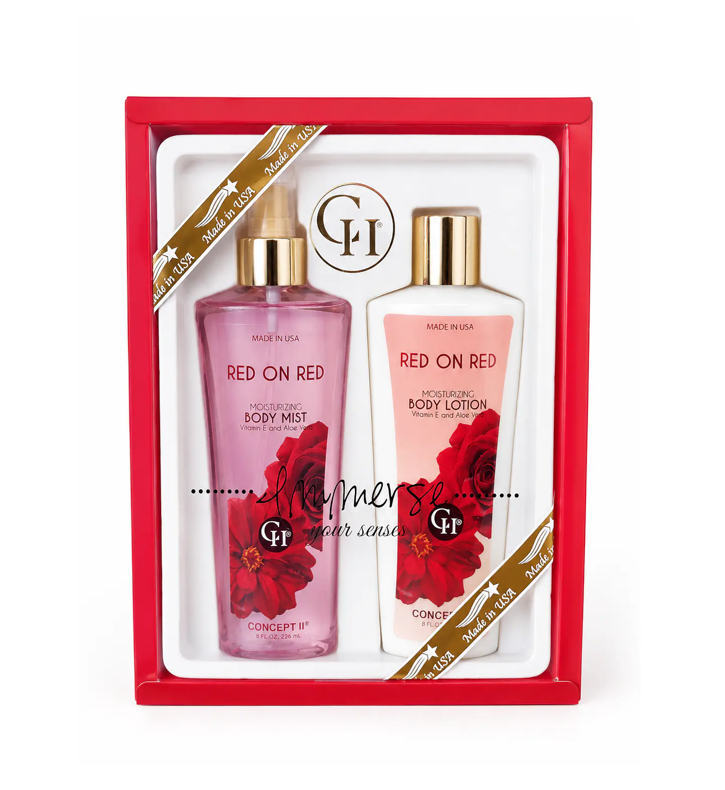 Body Mist 236ml + Body Lotion 236ml RED ON RED - CONCEPT II 1