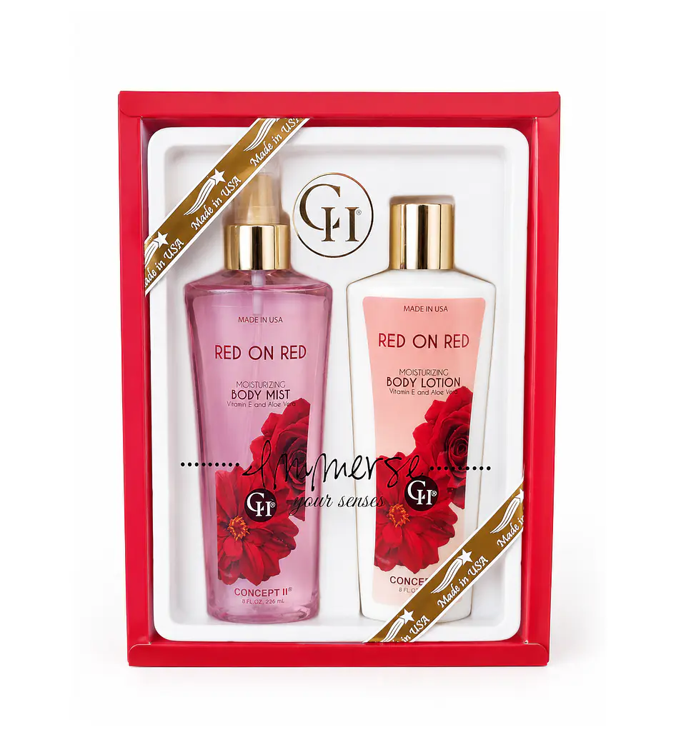Body Mist 236ml + Body Lotion 236ml RED ON RED - CONCEPT II 1