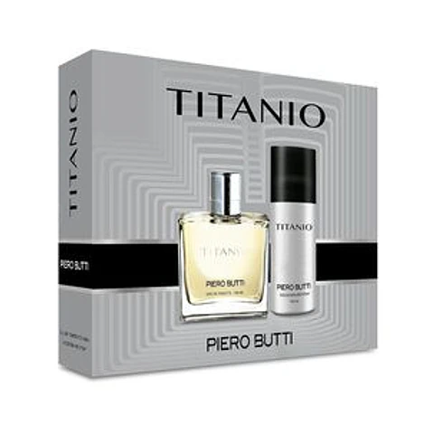 Perfume Hombre Titanio 100 Ml Eau De Toilette + Desoderante - PIERO BUTTI