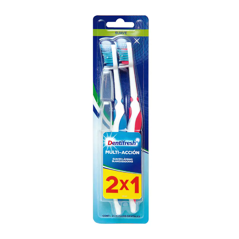 Cepillo Multiacción Suave 2X1 - DENTIFRESH 1