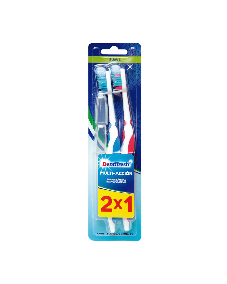 Cepillo Multiacción Suave 2X1 - DENTIFRESH 1