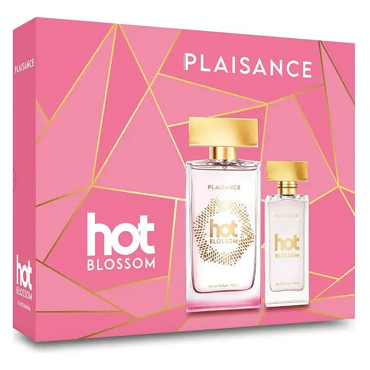 Set Perfume Hot Blossom Eau de Parfum 100 ML + Miniatura - PLAISANCE 1