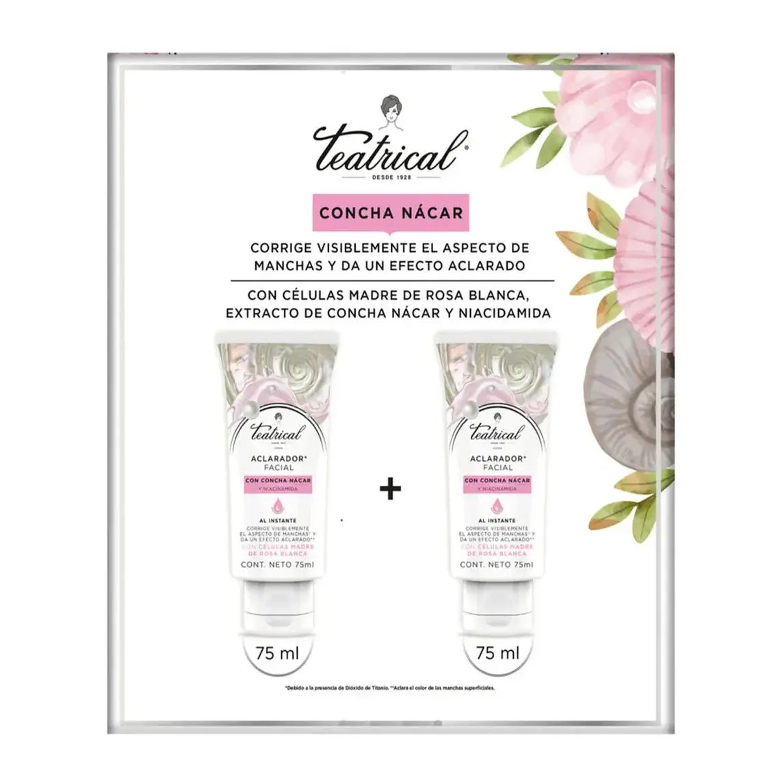 Pack Crema Aclarador Facial 75 ml - TEATRICAL 2