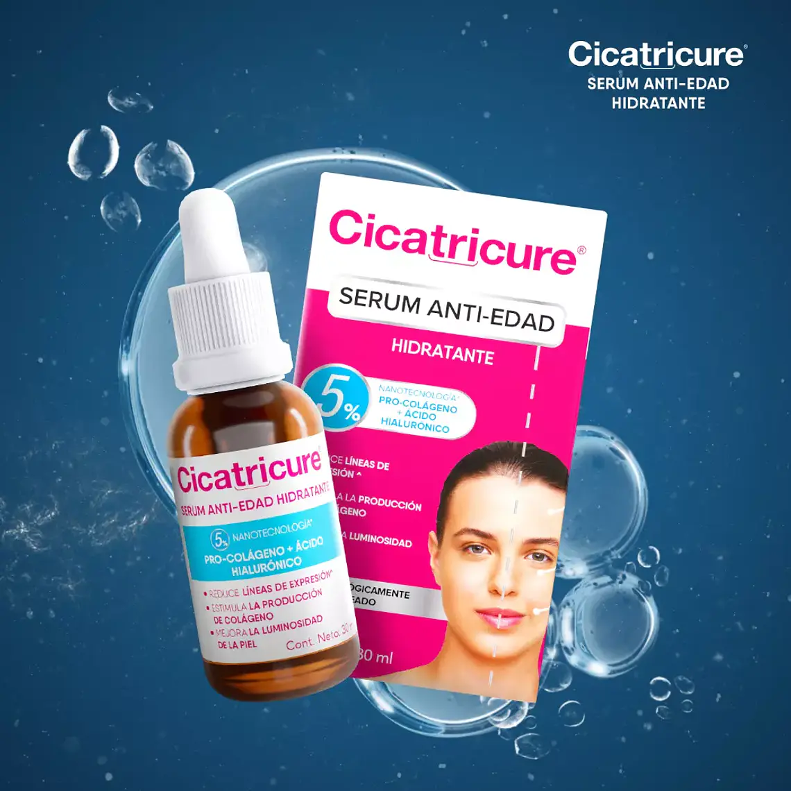 Sérum Facial Antiedad Hidratante 30 ML - CICATRICURE 2