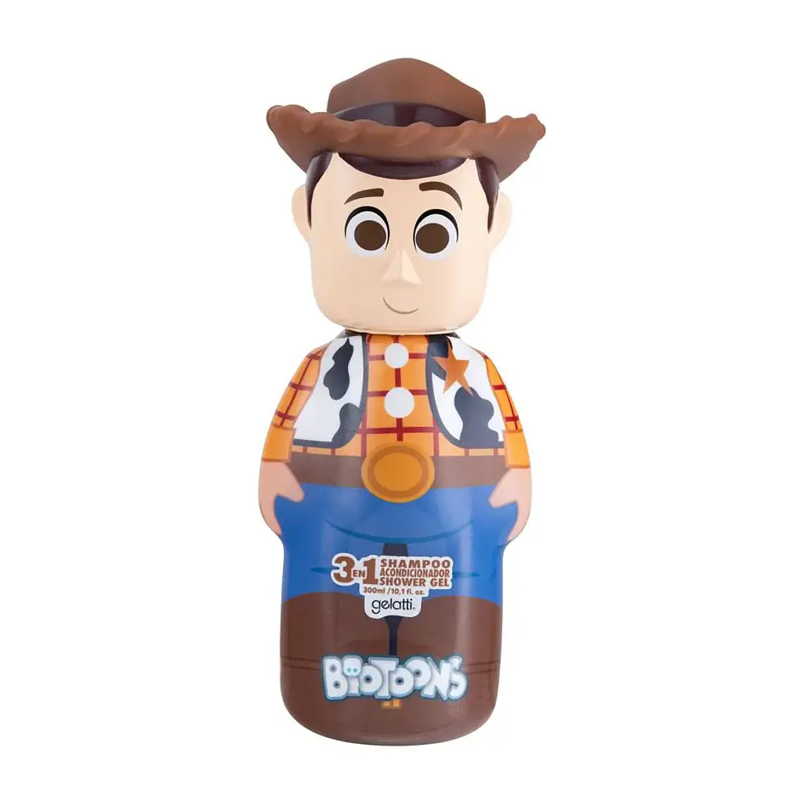 Shampoo 3En1 2D Biotoons Woody 300 ML - GELATTI 1