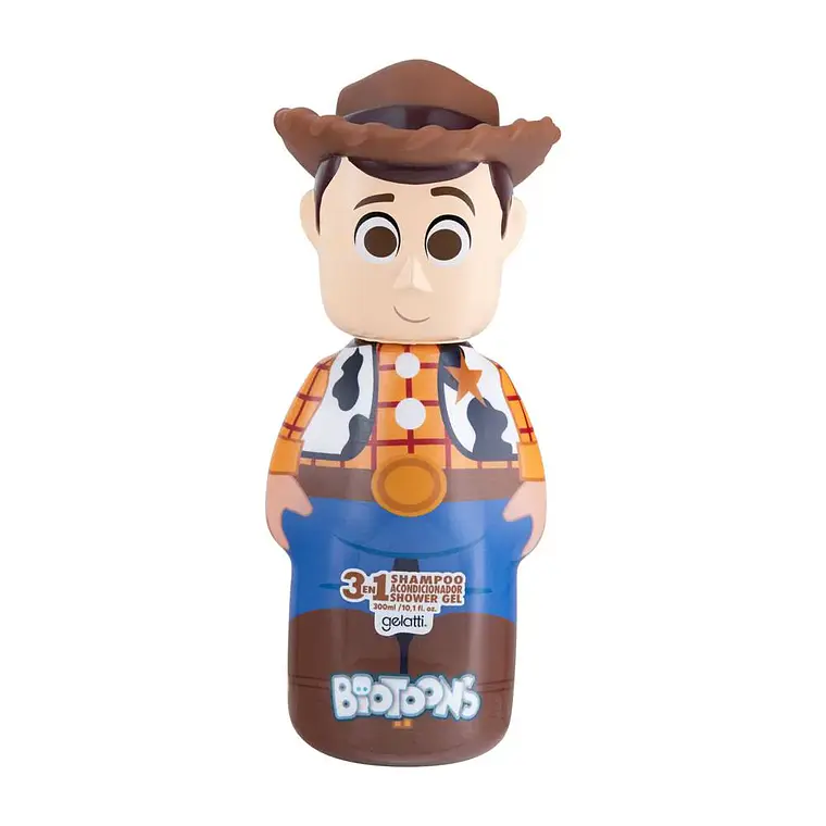 Shampoo 3En1 2D Biotoons Woody 300 ML - GELATTI 1