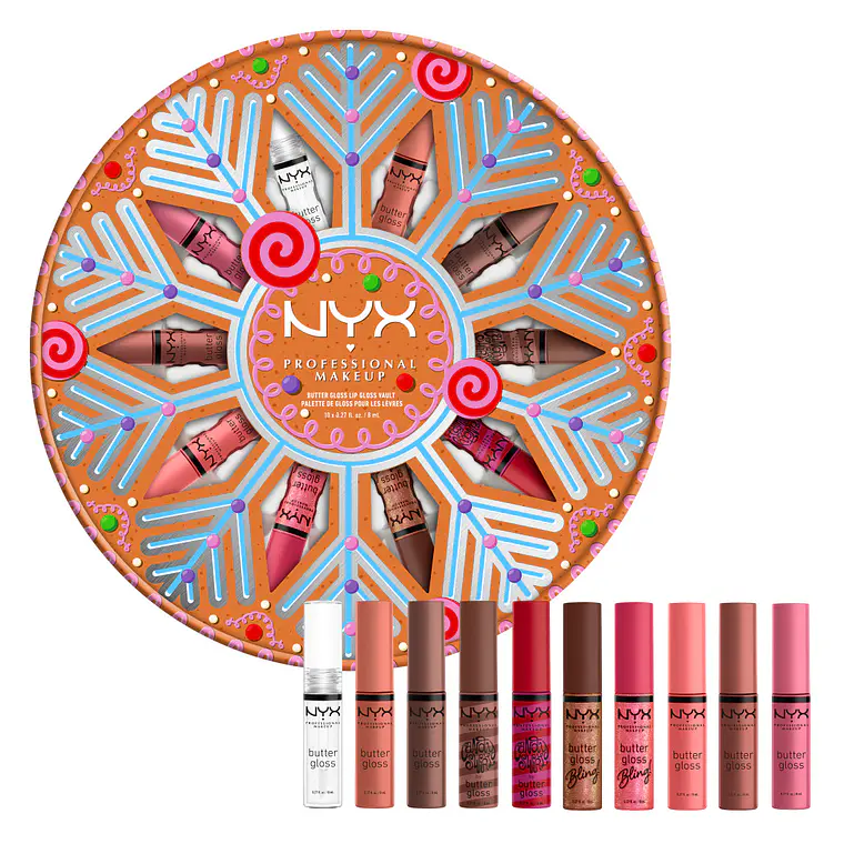 Kit Gloss Labios Holiday Butter Vault - NYX 1
