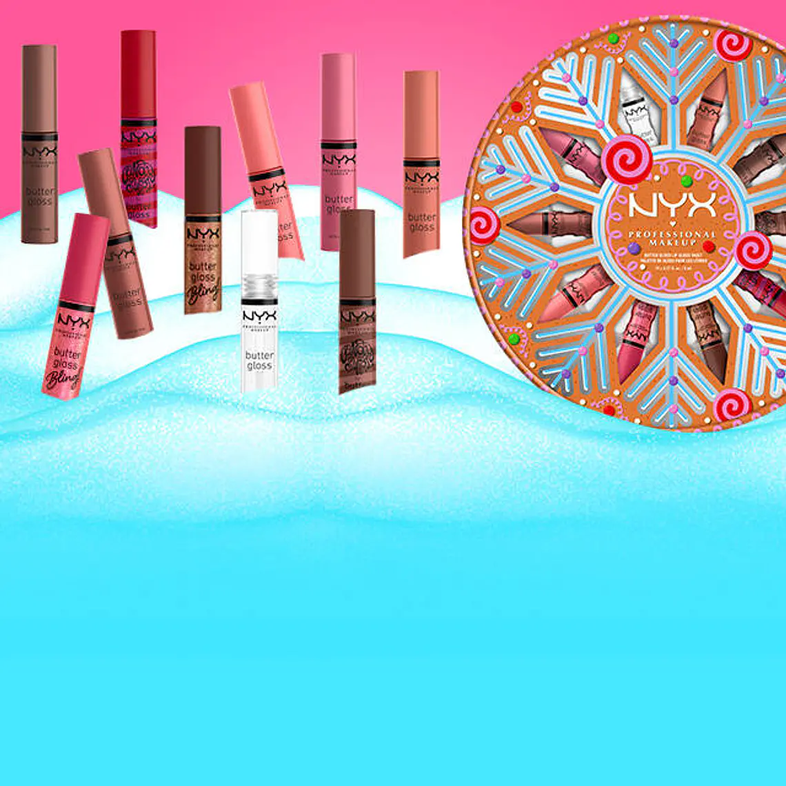 Kit Gloss Labios Holiday Butter Vault - NYX 3