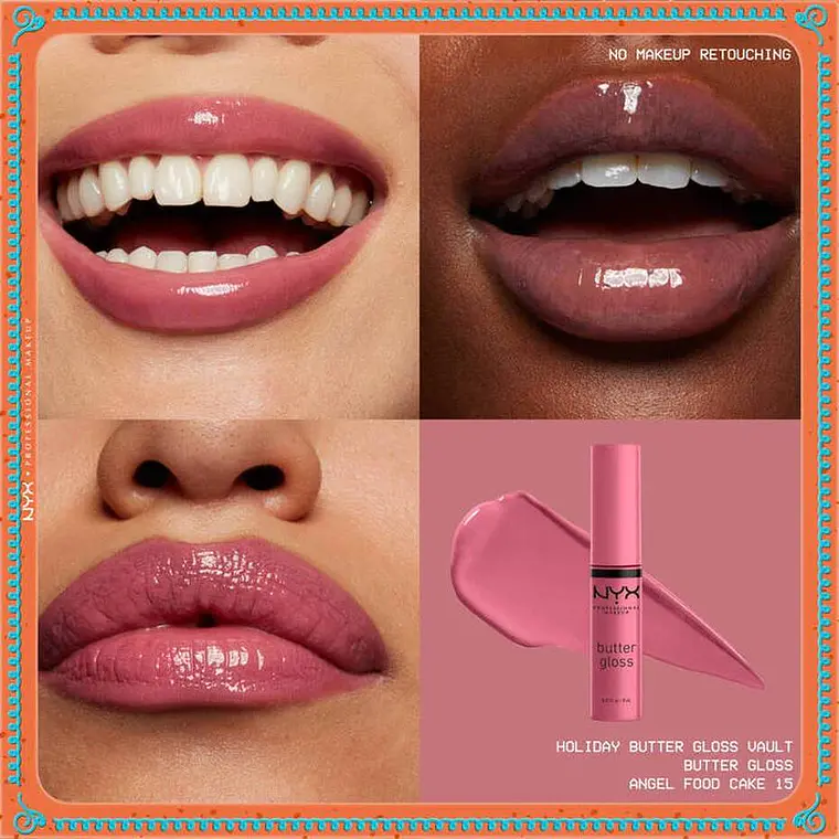 Kit Gloss Labios Holiday Butter Vault - NYX 6