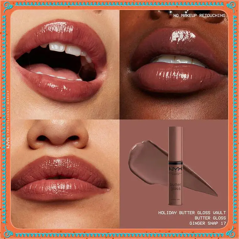 Kit Gloss Labios Holiday Butter Vault - NYX 7