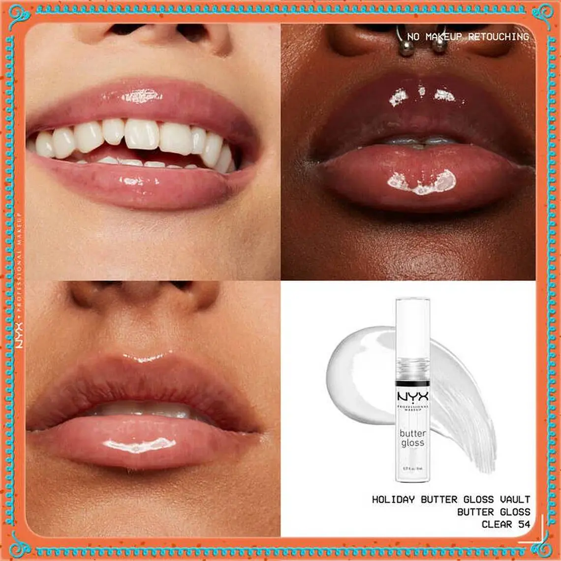 Kit Gloss Labios Holiday Butter Vault - NYX 8