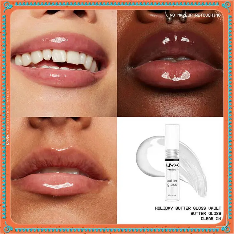 Kit Gloss Labios Holiday Butter Vault - NYX 8