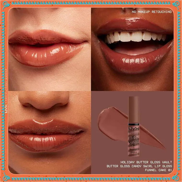 Kit Gloss Labios Holiday Butter Vault - NYX 9