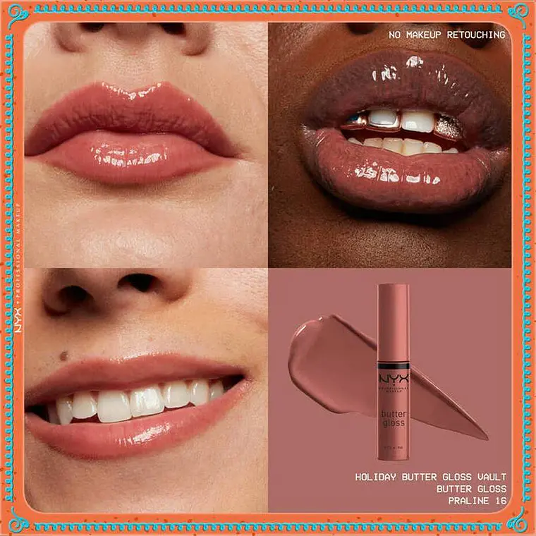 Kit Gloss Labios Holiday Butter Vault - NYX 11