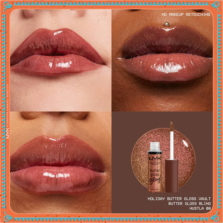 Kit Gloss Labios Holiday Butter Vault - NYX 13