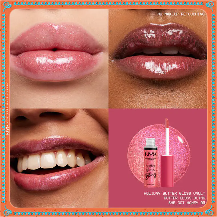 Kit Gloss Labios Holiday Butter Vault - NYX 14