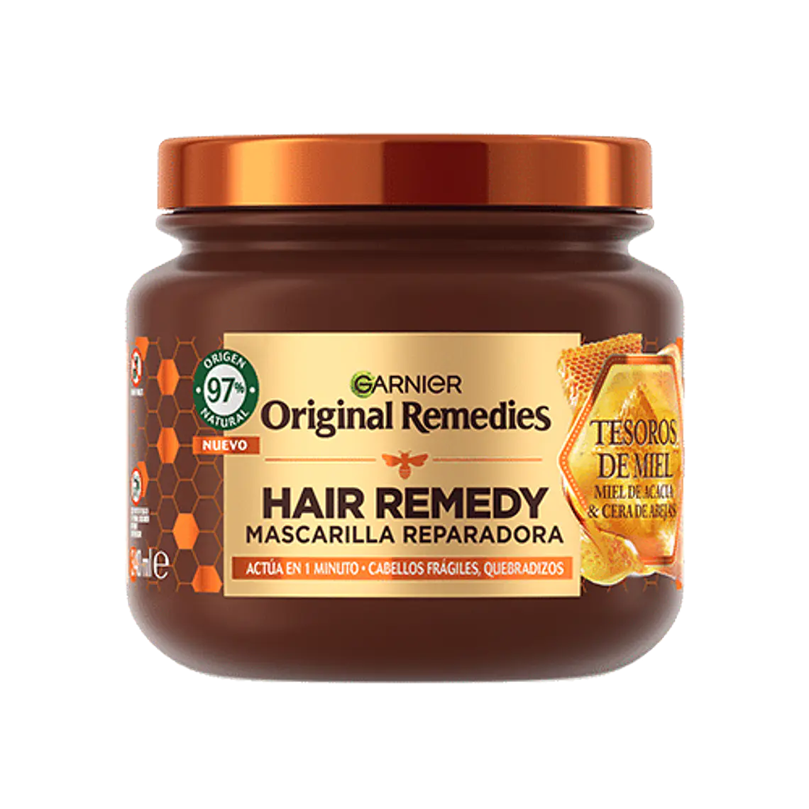 Mascarilla Capilar Original Remedies Tesoros De Miel 300 ML - GARNIER 1