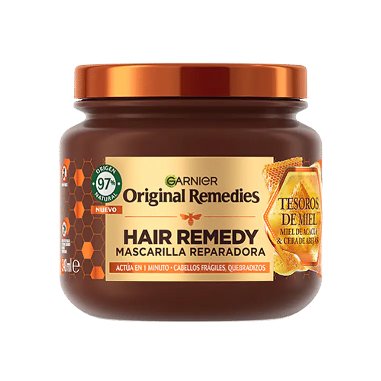 Mascarilla Capilar Original Remedies Tesoros De Miel 300 ML - GARNIER 1