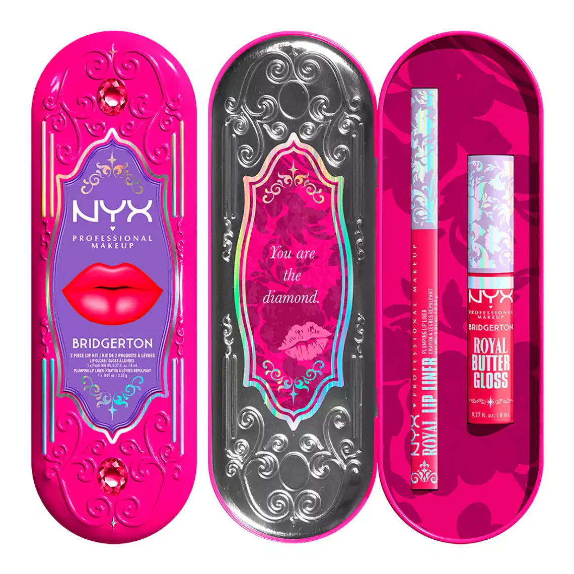 Brillos de Labios Bridgerton 2 Piece Lip Kit 03 8ml - NYX 1