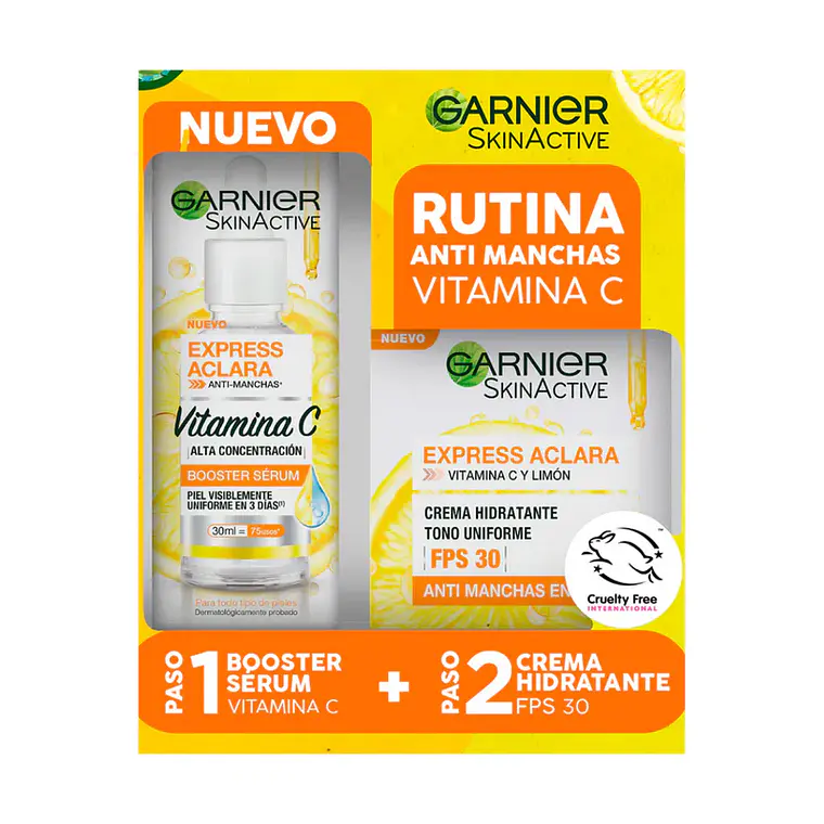 Pack Anti-Manchas Serum + Crema Anti-manchas Express Aclara - GARNIER 1