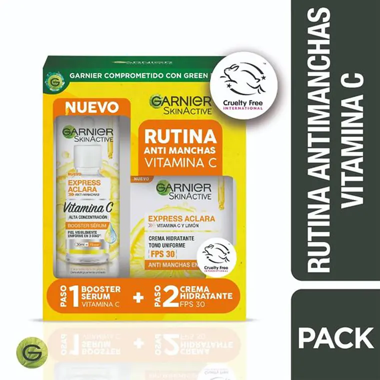 Pack Anti-Manchas Serum + Crema Anti-manchas Express Aclara - GARNIER 2