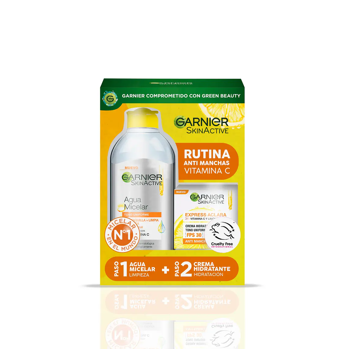 Pack Micelar + Crema Express Aclara - GARNIER 1
