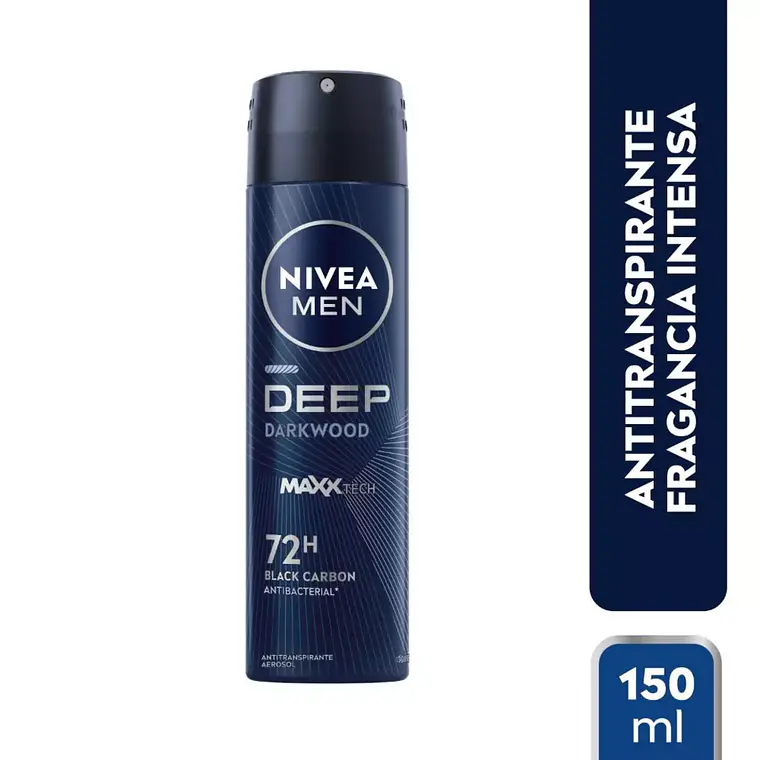 Antitranspirante Men Deep Dark Wood Spray 150 ML - NIVEA 1