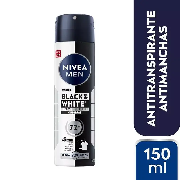 Desodorante Spray Invisible Black & White Original - NIVEA 2
