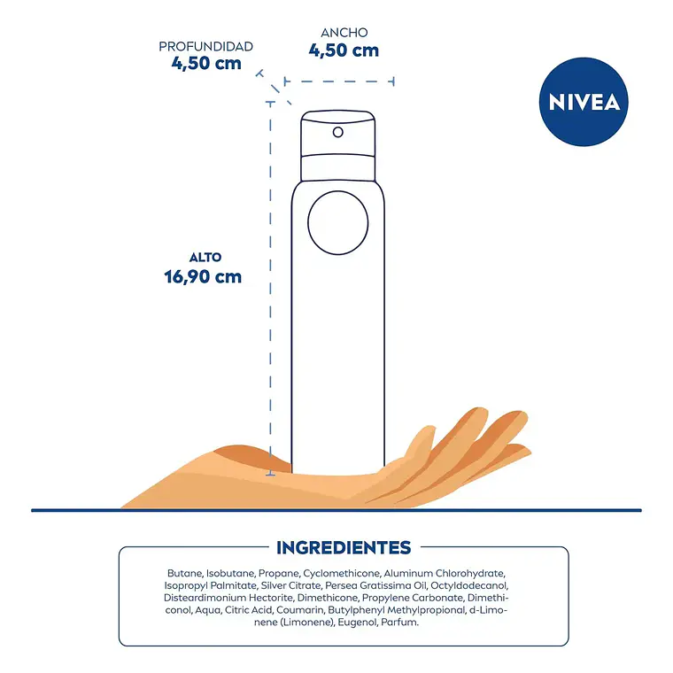 Desodorante Spray Men Silver Protect 150 ML - NIVEA 3