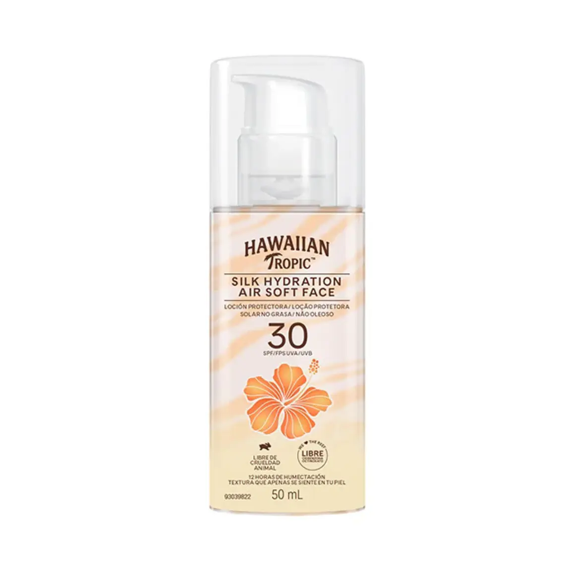 Protector Solar Silk Hydration Air Soft Face 50 ML -  HAWAIIAN TROPIC V:05/26 1