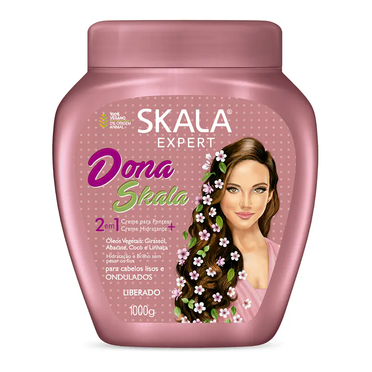 Máscara Dona Skala Definición y Brillo 2 en 1 Tratamiento + Crema de Peinar - SKALA 1