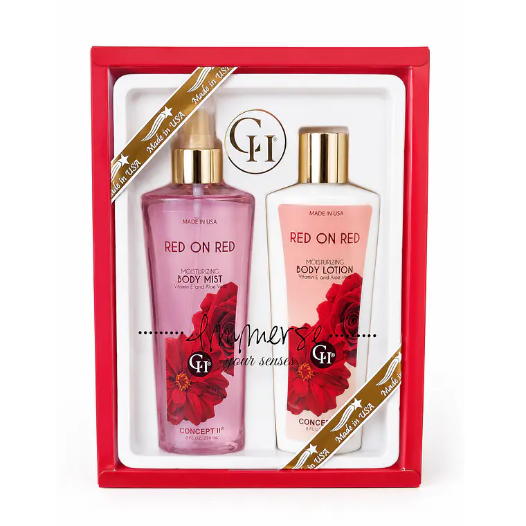 Body Mist 236ml + Body Lotion 236ml RED ON RED - CONCEPT II 1