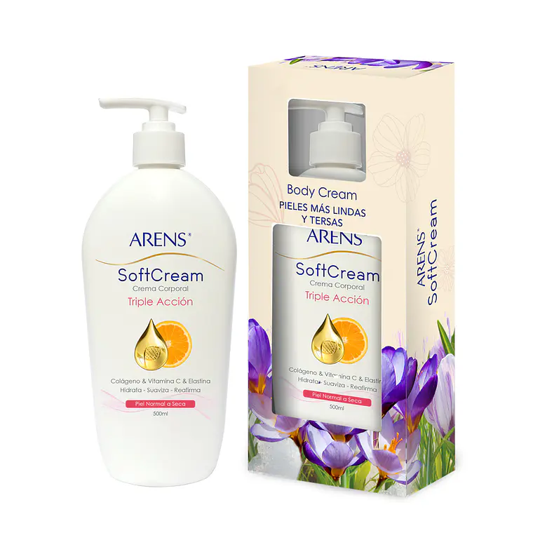 Crema Corporal Triple Acción Eslasticidad, Firmeza e Hidratación Para Su Piel - ARENS 1
