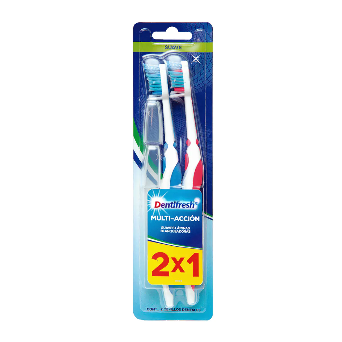 Cepillo Multiacción Suave 2X1 - DENTIFRESH 1