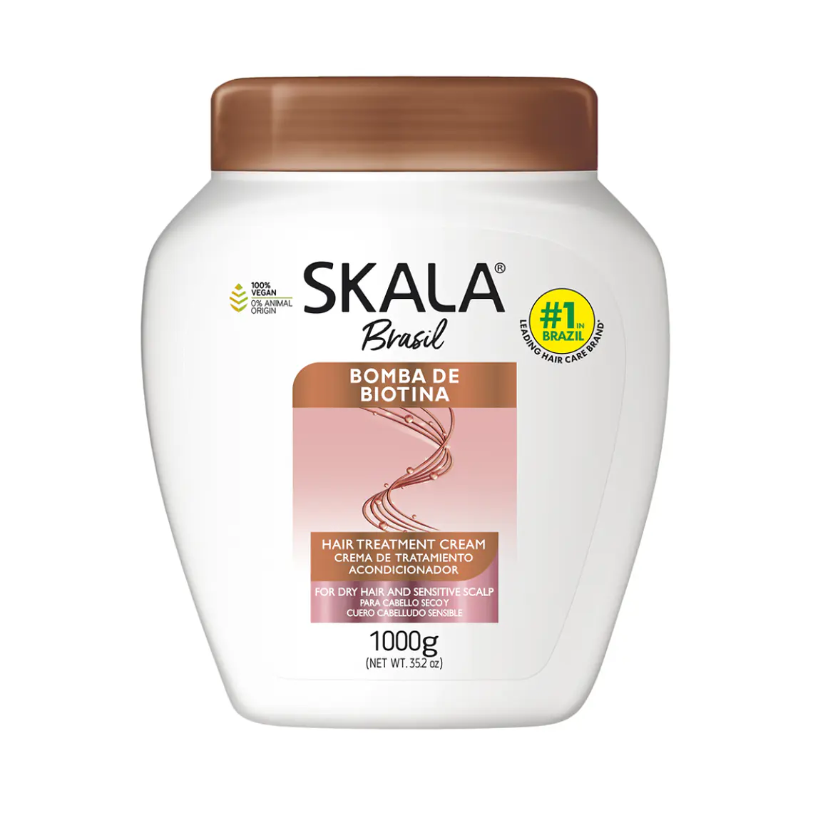 Mascara Bomba Boitina Para Cabellos Seco y Cuero Cabelludo Sensible 1000g - SKALA 1