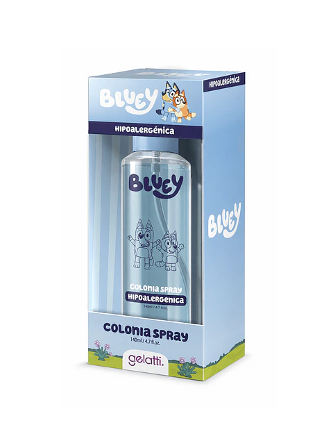 Colonia Spray Hipoalergénica Bluey 140 ml - GELATTI