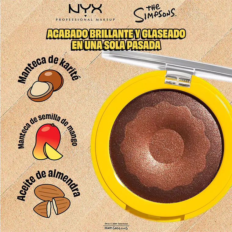 Iluminador The Simpsons Donut Glazed Over - NYX 4
