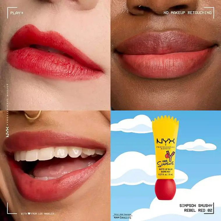 Labial Soft Matte Smushy Rebel Red - NYX 2