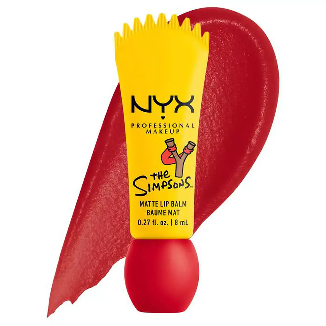 Labial Soft Matte Smushy Rebel Red - NYX 1