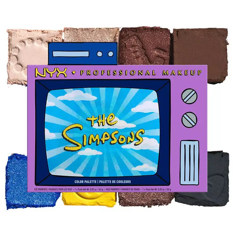 Paleta The Simpsons Family Color Palette - NYX 1