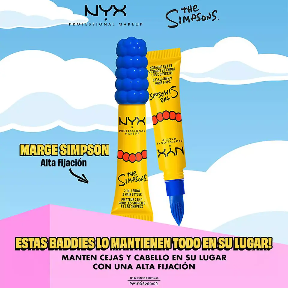 Gel Fijador Transparente The Simpsons - NYX 4
