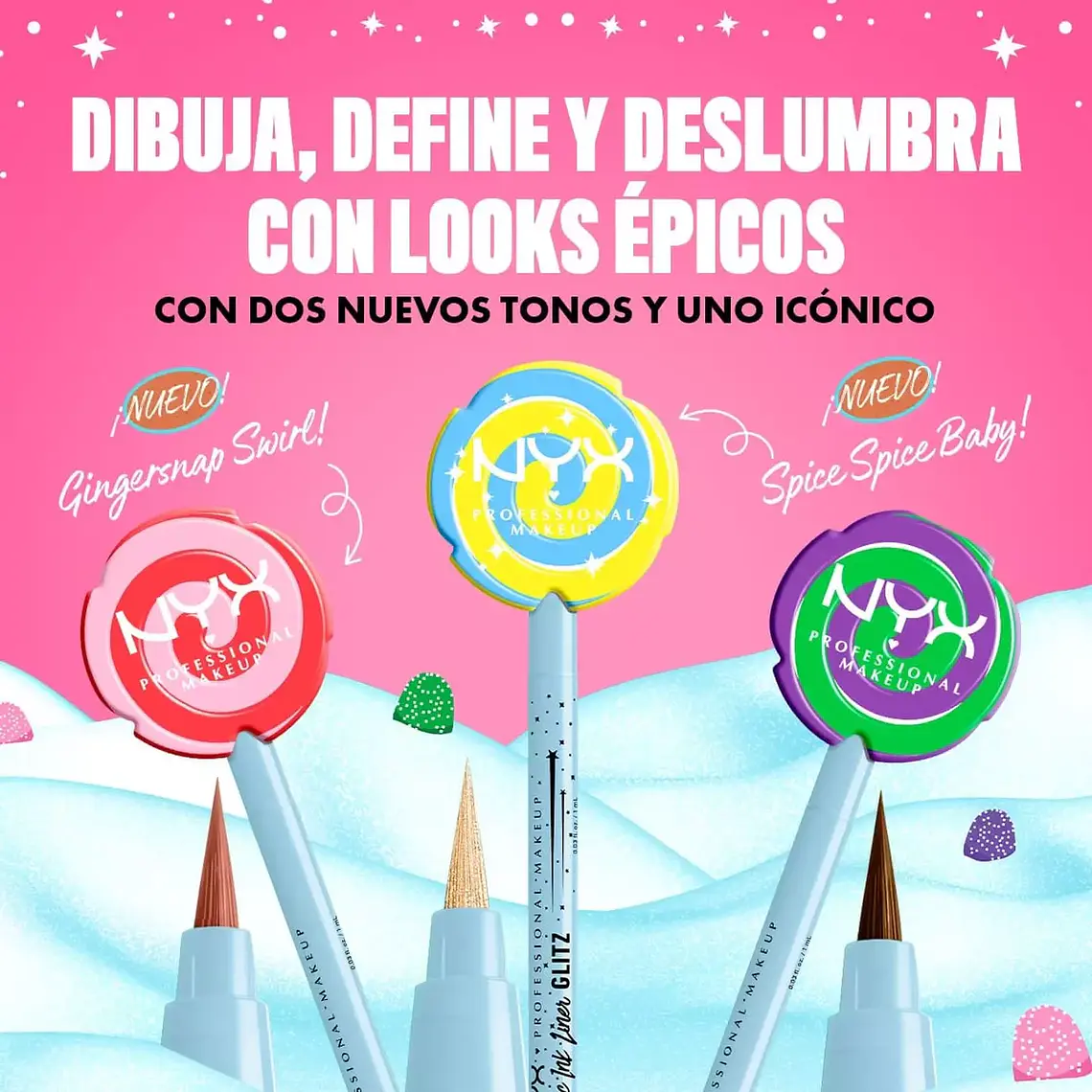 Delineador Spic Ink Liner Candy Milk Chocolate - NYX 7