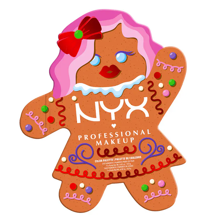 Color Palette Nyx Holiday Ginger Baddie - NYX 3