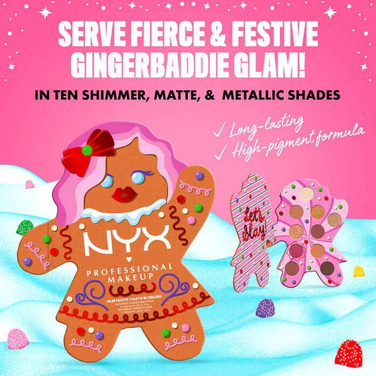 Color Palette Nyx Holiday Ginger Baddie - NYX 5