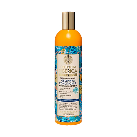 Acondicionador cabello Débil y Dañado Espino Amarillo Oblepikha Natura Siberica 400 ml