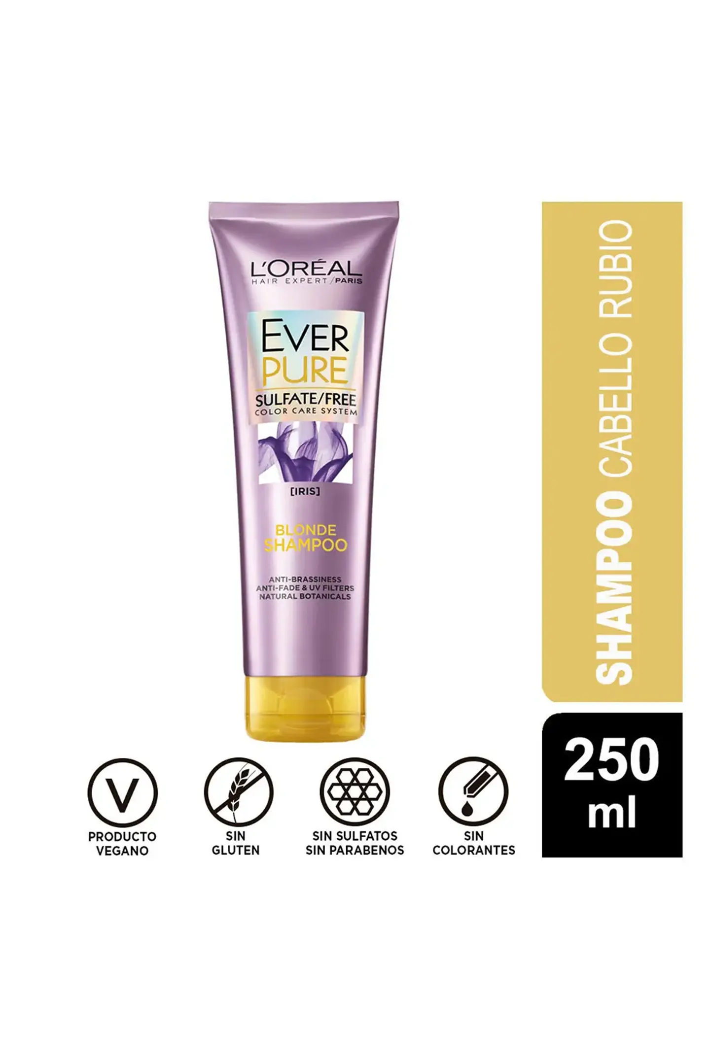 Shampoo Everpure Sulfate Free Blonde Color Care 250ml - LOREAL 1