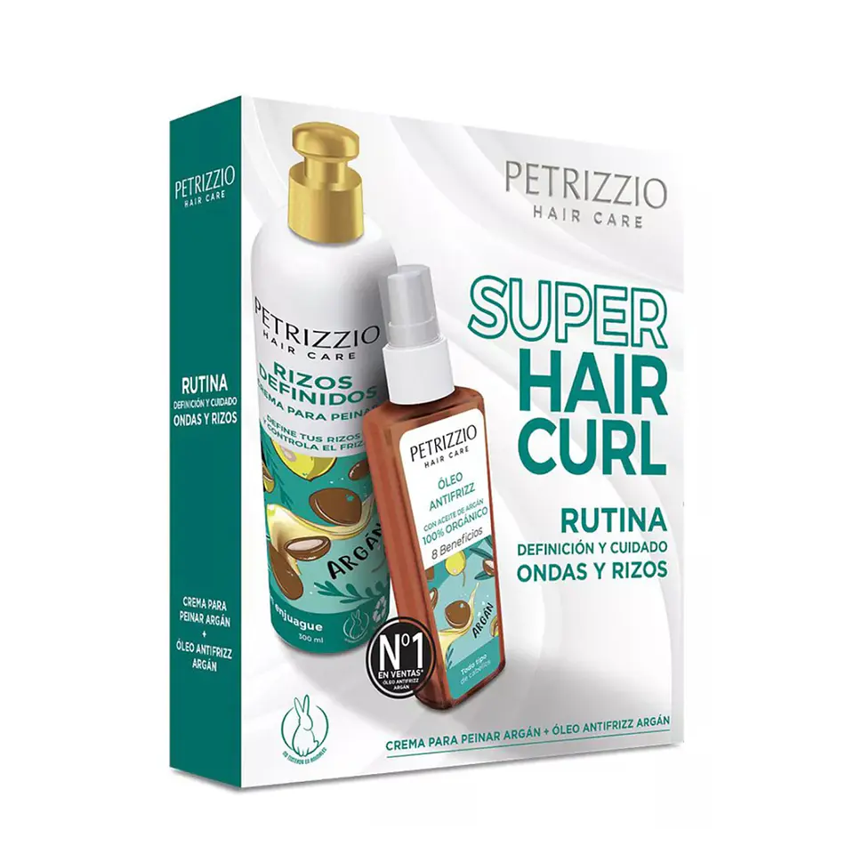 Set Crema para Peinar + Óleo Antifrizz Argán - PETRIZZIO 1