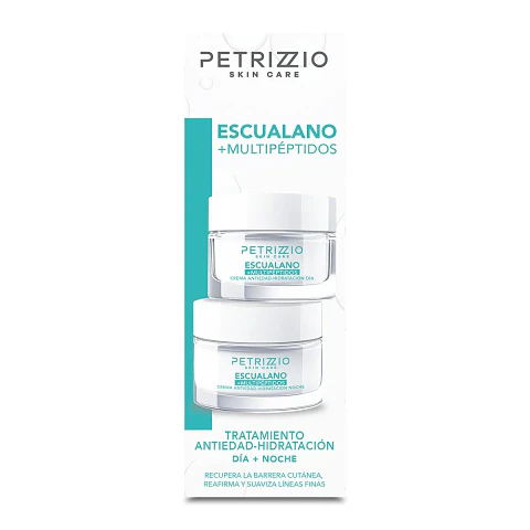 Set de Cremas Antiedad Escualano + Multipéptidos - PETRIZZIO