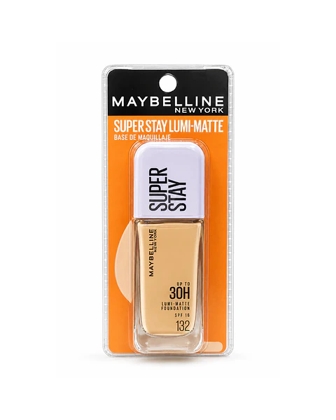 Base de Maquillaje Super Stay  Lumi-Matte 132 Blister - MAYBELLINE