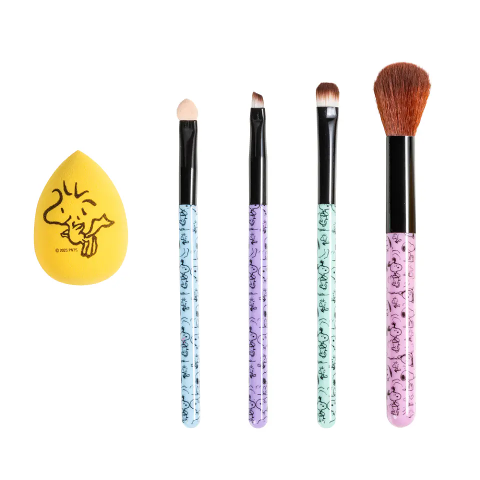 Set de 4 Brochas + Esponja Blender Snoopy - GELATTI 2